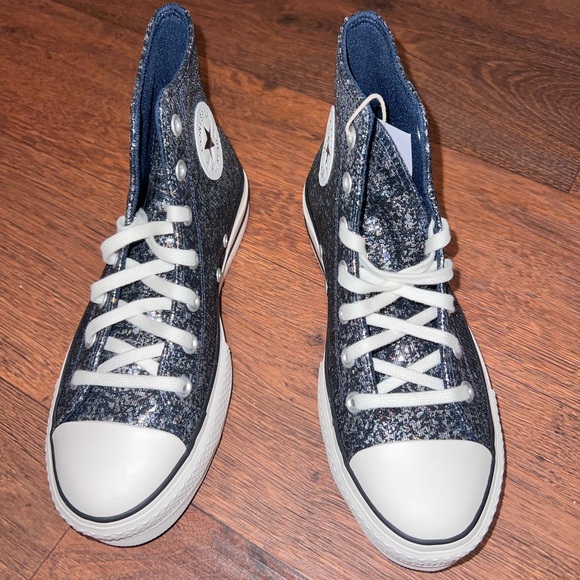 Converse Black and White Speckled High-Tops - Picture 6 of 7